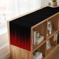 thumbnail image 6 of Table Runners 72 Inches Long Dress Scarves, Dark Red Black Ombre Farmhouse Kitchen/Dining Table Runner, Coffee Tablerunners, Modern Abstract Art Striped Gradient 18x72 Inch, 6 of 9