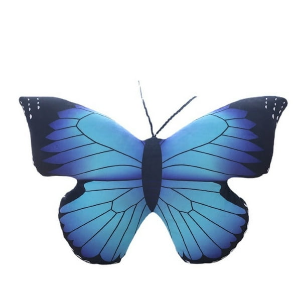 Muñeca de peluche con forma de mariposa azul de 30 cm para niños y coleccionistas