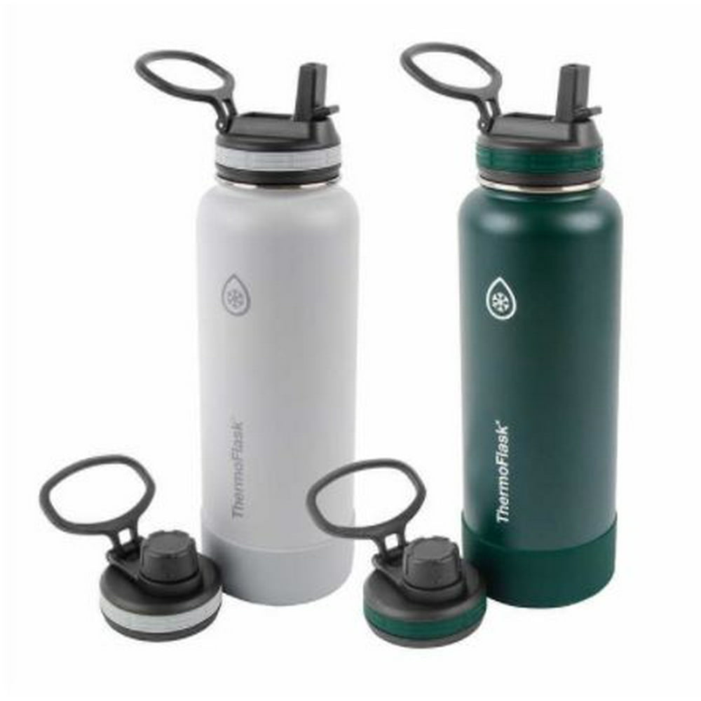 Thermoflask 40oz Stainless steel Insulated Water Bottle 2pack Green