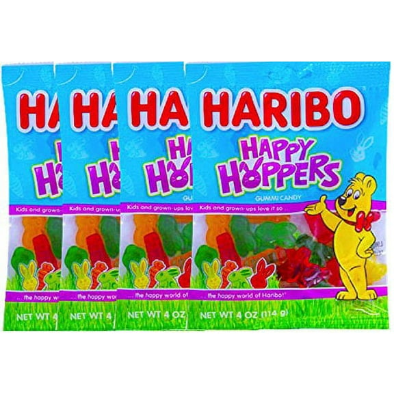 NEW Haribo Happy Hoppers Gummy Easter Candy Net Wt 4 Oz (4)