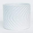 thumbnail image 1 of Set of 12 Glazed White Swirl Planter, 1 of 1