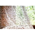 thumbnail image 2 of Floral Tulle Curtains with Rod Pocket, Earth Tones Bouquet Beauty Autumn Nature of the Forest Petal, Sheer Drape for Wedding Party 2 Panels, 7 Sizes, Dark Brown Fern Green, by Ambesonne, 2 of 3