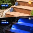 thumbnail image 2 of NIORSUN Solar Step Lights for Outside,6 Pack Warm White Solar Stair Lights Outdoor Waterproof IP67 Auto On Off,Solar Lights for Steps,Stair,Patio,Yard,Porch,Front Door,Sidewalk,Deck Decor, 2 of 10