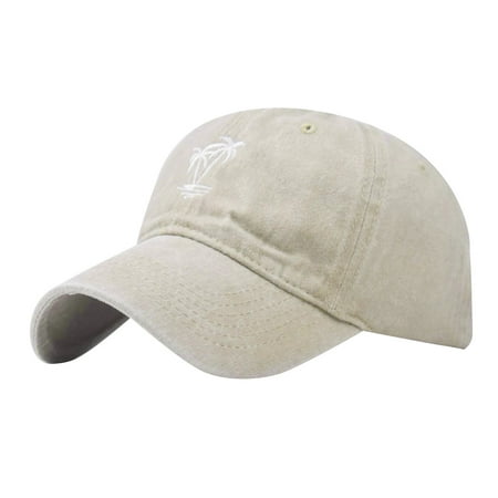 QASIEATN Women Summer Fashion Beach Adjustable Washable Cotton Baseball Cap Sun Hat Outdoors Hat Daily Wear Casual Accessories Visors for Women