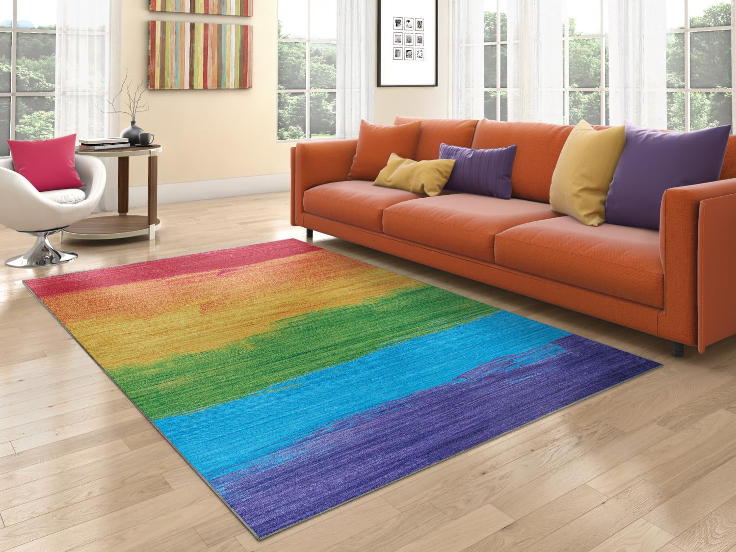 Couristan Rainbow Passion Multicolor Area Rug