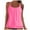 Hot Pink, variant on Womens Modest Tankini Swim Top Ruched Tummy Control Swimsuits Tops Only Drawstring Long Bathing Suit Top(Army Green, 3XL)