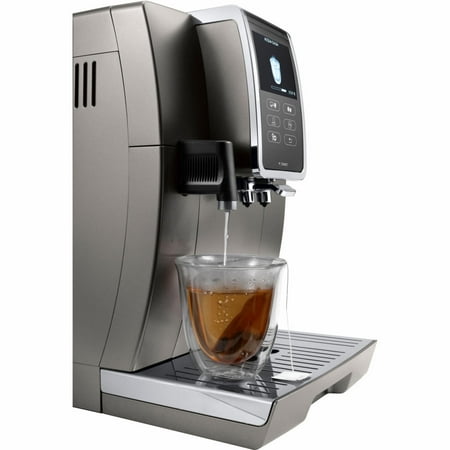 De'Longhi - Dinamica Plus Connected Fully Automatic Espresso Machine with Built-in Grinder - Titanium