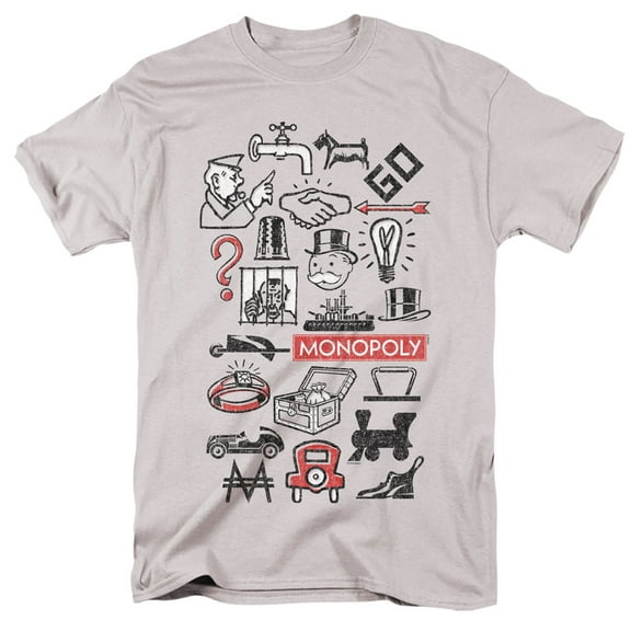 Monopoly - Monopoly Icons - Short Sleeve Shirt - XX-Large