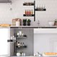 thumbnail image 4 of Soporte para Especias de Almacenamiento de Cocina con 3 Niveles Ajustable en Altura, Estante de Almacenamiento para Cuarto de Baño sin Sello, Rrganiza poco Espacio para el Salón, Balcón, 4 of 5