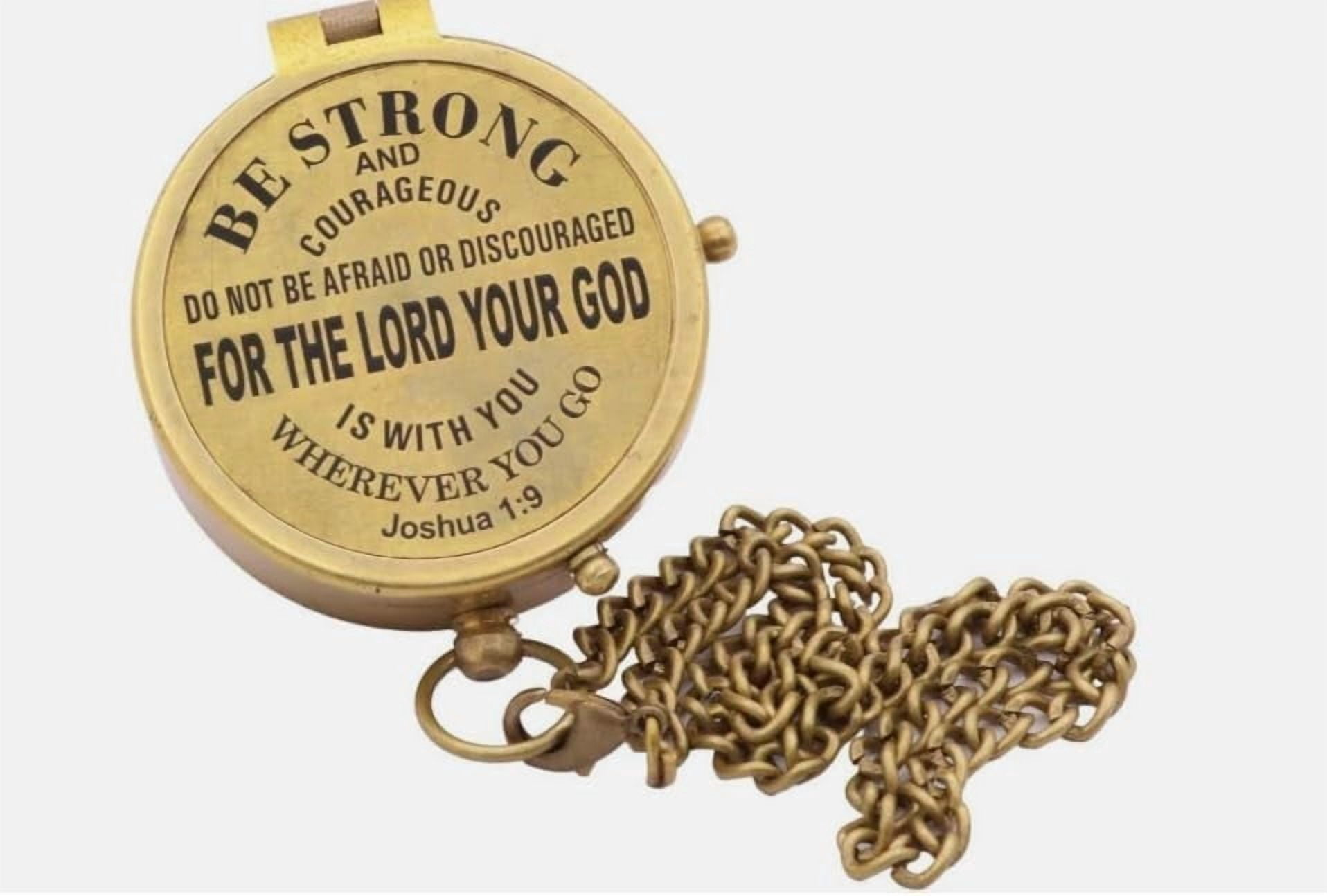 Maritime treasures  Vintage Brass Navigation Compass with Quote | Engraved Compass for Men & Women | Gift for Him or Her