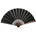 thumbnail image 2 of ionze Appliances Pattern Folding Dance Wedding Party Lace Silk Folding Hand Held Solid Color Fan Fans （B）, 2 of 2