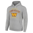 thumbnail image 2 of Unisex Starter Heather Gray Washington Commanders Logo Pullover Hoodie, 2 of 3