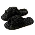 thumbnail image 1 of Ficarrico Zapatillas de casa de algodón lavables para mujer, para dormir en casa, zapatos de dormitorio interior, 1 of 5