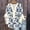 Multicolore, variante sur Ovbmpzd Hauts pour Femmes Hawaïens Manches 3/4 Col en V Boutons à Volants Blouses Florales Chemises pour Femmes L