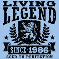 thumbnail image 3 of CafePress - Living Legend Since 1986 Light T Shirt - Men's Classic Graphic T-Shirt, 3 of 4