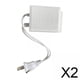 thumbnail image 1 of Cargador Adaptador De CA De 2 X 12 V Y 2 A Con Enchufe De Pared Resistente Para Enrutador De Tiras De Luces LED, Color, 1 of 8