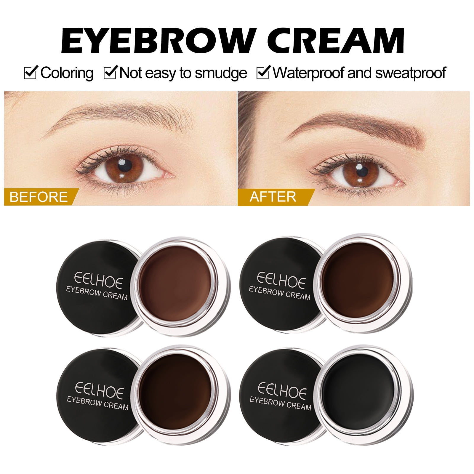 EELHOE Eyebrow Balm, smooth and waterproof without smudging, creates