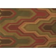 thumbnail image 1 of Ahgly Company Indoor Rectangle Patterned Saffron Red Area Rugs, 3' x 5', 1 of 6