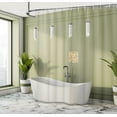 thumbnail image 4 of Ambesonne Jurassic Shower Curtain, Dinosaurs Skeleton Biology, 69"Wx70"L, Ecru Black, 4 of 4
