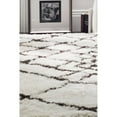 thumbnail image 2 of SAFAVIEH Toronto Miah Abstract Polyester Shag Area Rug, Ivory/Dark Grey, 8' x 10', 2 of 5