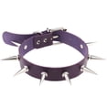 thumbnail image 1 of Gargantilla redonda de cuero de PU con collar de pinchos FleinngHoz JD709735493, 1 of 7