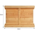 thumbnail image 6 of Bamboo Cutting Board with Drawer, Kitchen Chopping Board for Vegetables, Fruits, Bread, with Stainless Steel Storage Tray, Space Saving, 6 of 6