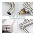thumbnail image 5 of Grifo de níquel cepillado, construcción de acero inoxidable, funcionamiento silencioso, fácil montaje con instrucciones detalladas, accesorios completos incluidos, 5 of 5