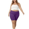 thumbnail image 3 of Hurxie 2025 Ladies Plus Size Leggings 5x Purple Purple (Womens Plus L-5XL), 3 of 8