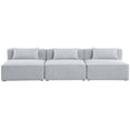 thumbnail image 4 of Meridian Furniture Cube Grey Durable Linen Modular Sofa, 4 of 6