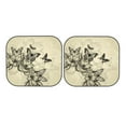 thumbnail image 7 of Haiem Vintage Floral Car Windshield Sun Shade (2 Pieces) Foldable Windshield Sun Shade Car Accessories for Truck SUV Pickup-Medium, 7 of 7