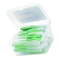 thumbnail image 4 of Qarigey Cepillo interdental de 40 Uds., hilo flexible, cepillos de de empuje, herramienta de higiene bucal para interiores y exteriores, cuidado de los oídos Verde 0.8 mm Qarigey JJ24500-04B, 4 of 6