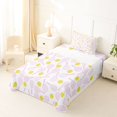 thumbnail image 5 of Manfei Pink Tennis Racket Twin Sheets,Ball Sports Games Bedding For Girls,Pastel Tone,3 Pieces,1 Fitted Sheet and 1 Pillowcase, 5 of 7