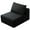black, variant on 37" Ottoman Seat, Corduroy Upholstered Deep Seat, Comfy Cloud Couch, DIY Combination, Plush Corduroy(Ottoman,Black)