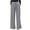 Gray, variant on Fsahion Plus Size Casual Sweatpants for Womens High Waist Solid Color Drawstring Zipper Casual Lace Up Straight Leg Wide Leg Pants Up to 65% off!