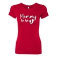 thumbnail image 2 of Wild Bobby, Mommy to Be Pregnancy Reveal Gift Parents to Be, Pop Culture, Women Slim Fit Junior Tee, Red, XX-Large, 2 of 3