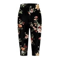 thumbnail image 5 of YDLCAFD Capris For Women Print Pants Bottom High Waist Drawstring Joggers, 5 of 5