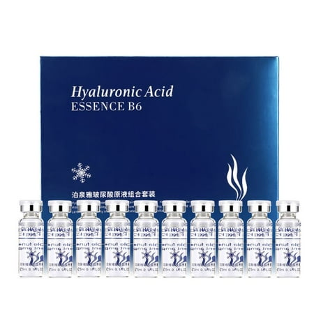 Hyaluronic Acid Moisturizing - Moisturizing Vitamins Hyaluronic Acid Hydrating Facial Moisturizer Ampoule for Dry and Dehydrated Skin Facial Skin Care Anti Wrinkle Anti Aging Essence Liquid 10pcs/lot/50ML