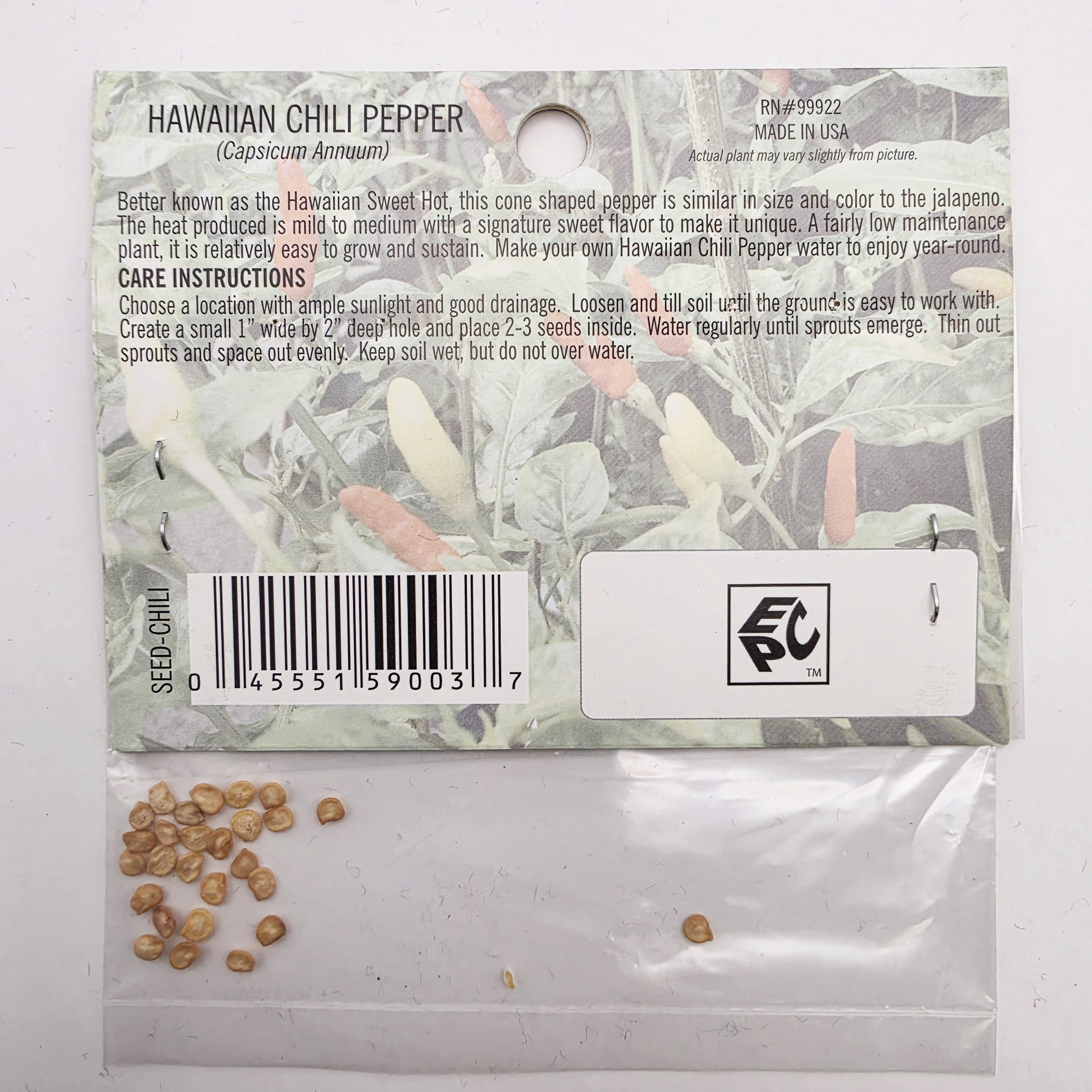 Souvenir Plant Seed Pack Chili Seeds
