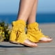 thumbnail image 5 of Xihbxyly Sandalias con Borlas Bohemias para Mujer y Niña, Zapatos de Playa Romanos, 5 of 5