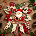 thumbnail image 4 of Festive Quilt‑Style Fabric Santa Sleigh Door Decor DIY Kit, Holiday‑Themed Patchwork Craft Set, Hand‑Making Material Pack for Home Ornament Project, 4 of 7
