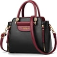 thumbnail image 1 of LHSHID Purses and Handbags for Women Ladies Leather Tote Shoulder Bags Satchel Top Handle Satchel Purse in Pretty Color Combination, 1 of 7
