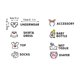 thumbnail image 3 of Clasificación de identificación de ropa para habitación de bebé y dormitorio T1172 pegatinas removibles decoración del hogar pegatina para armario calcomanía dormitorio vinilo arte Mural, 3 of 4