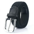 thumbnail image 1 of Cinturón elástico trenzado, cinturón tejido elástico Cinturón elástico de lona Cinturón de lona con hebilla de alfiler para hombres y mujeres Cinturón de lona tejido para jóvenes estudiantes, 1 of 3