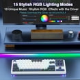 thumbnail image 5 of Restored AULA F87 Wireless Mechanical Keyboard, 75% TKL Custom Hot Swappable Gaming Keyboards with PBT Keycaps, Pre-lubed Greywood Switches, RGB Backlit Creamy Keyboard, 5 of 7