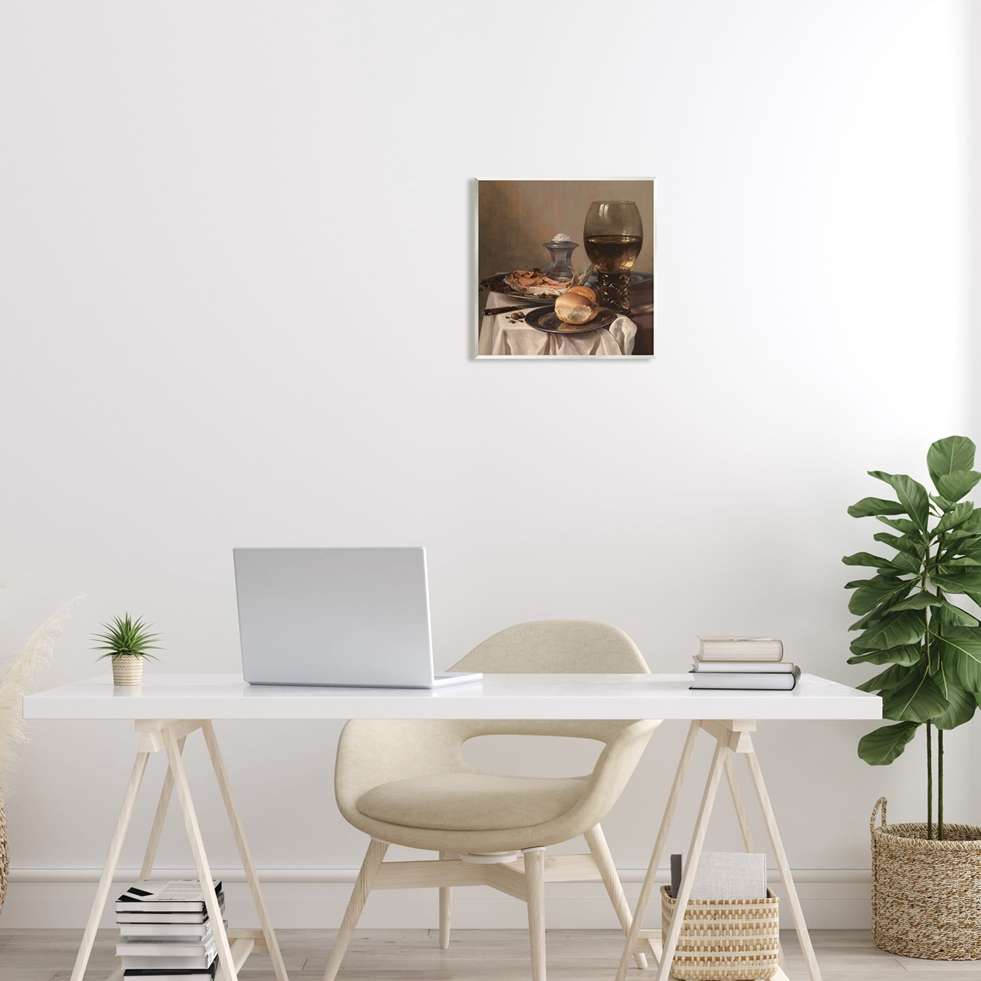 Stupell Industries Still Life with Salt Pieter Claesz Classical Painting Painting Unframed Art Print Wall Art, Design by one1000paintings