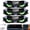 Green, variant on Devil Led Eyes for Car Windshield,Solar Demon Eye Led Car Window Light with Suction Cup,Solar & Usb Rechargeable,Waterproof Car Animated Warning Decorations for Suv Truck (Mix)