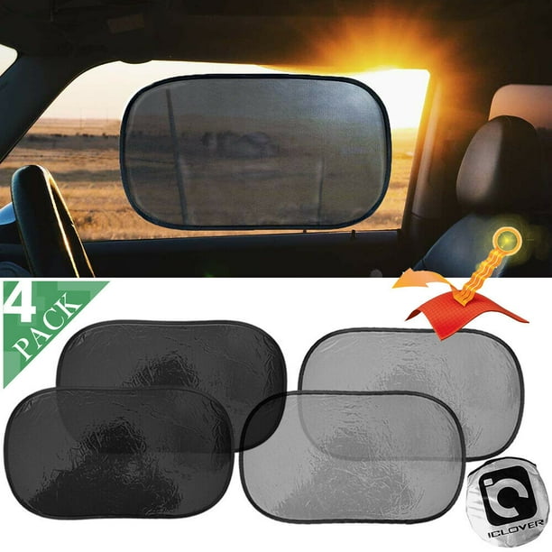 Baby Sun Shade Side,iClover [4 Pack] Auto Window Sunshade