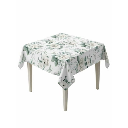 White Spring Floral Table Cloth Pastoral Flowers Watercolor Waterproof Tablecloth for Square Tables Reusable Washable Fabric Table Cover for Restaurant Kitchen Dining Tables 60 x60 White Spring Floral Table Cloth Pastoral Flowers Watercolor Waterproof Tablecloth for Square Tables Reusable Washable Fabric Table Cover for Restaurant Kitchen Dining Tables 60 x60