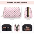 thumbnail image 2 of Cute Pink Cartoon Glasses Pig Makeup Bag, Large Capacity Travel Cosmetic Bag for Women Girls- Travel Toiletry Bag Leather Portable Waterproof Makeup Case Organizer with Handle, 2 of 4