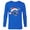 Royal, variant on Mickey Mouse Icon Winter Lodge Standard - Long Sleeve T-Shirt for Men – Customized-Royal